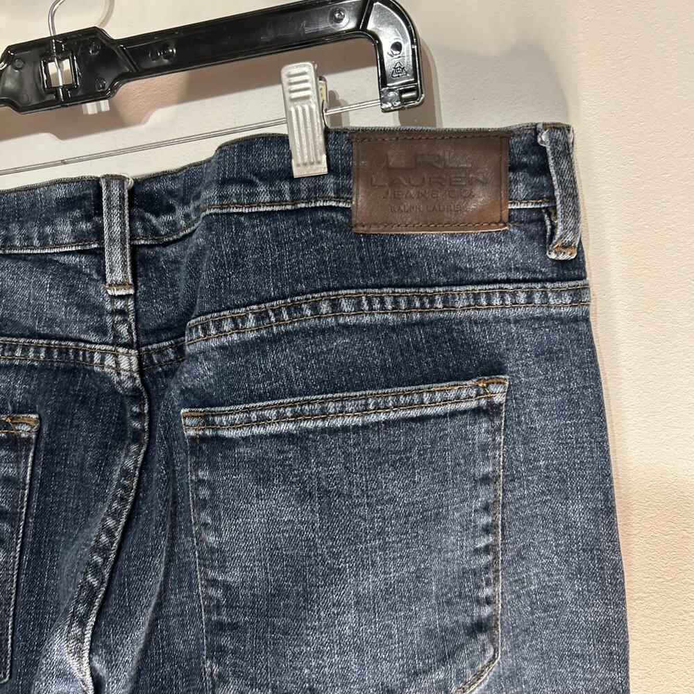 Lrl lauren jeans co ralph lauren size 16 women classic Bootcut blue dark wash - Picture 6 of 8